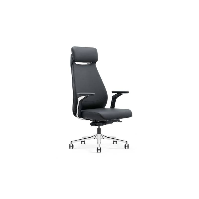 Кресло HAWASAN (ХАВАСАН) PREMIUM EX-830 X-ONE, синхромеханизм, алюминий, экокожа, черное, 533239 главное фото