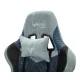 Кресло игровое геймерское Бюрократ VIKING 7 KNIGHT BL FABRIC синий текстиль/эко.кожа крестовина металл. Фото товара с разных ракурсов.