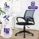 Кресло  "Fly MG-396", с подлокотниками, сетка, серое/черное, 532085. Фото товара с разных ракурсов.